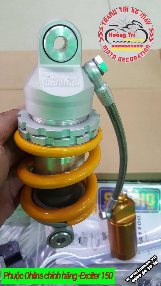 Phuộc bình dầu Ohlins chính hãng gắn xe Exciter 150